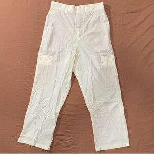 Zara Men Summer Cargo Pants Off-White